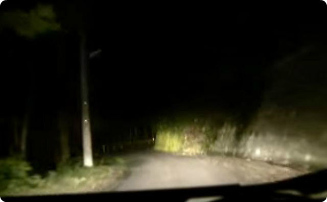 夜の山道