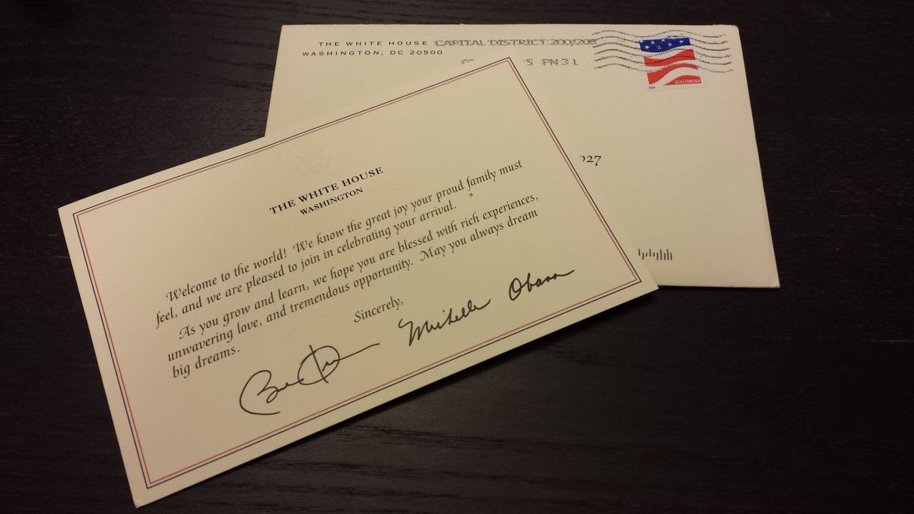 オバマ大統領からのお手紙 妊婦ニューヨーカーのお散歩日記