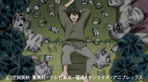 超動画gif的 スパーキンっ 第4話 205話 食事はバランスを考えろ あんぱん回 銀魂 杉田が好きすぎた