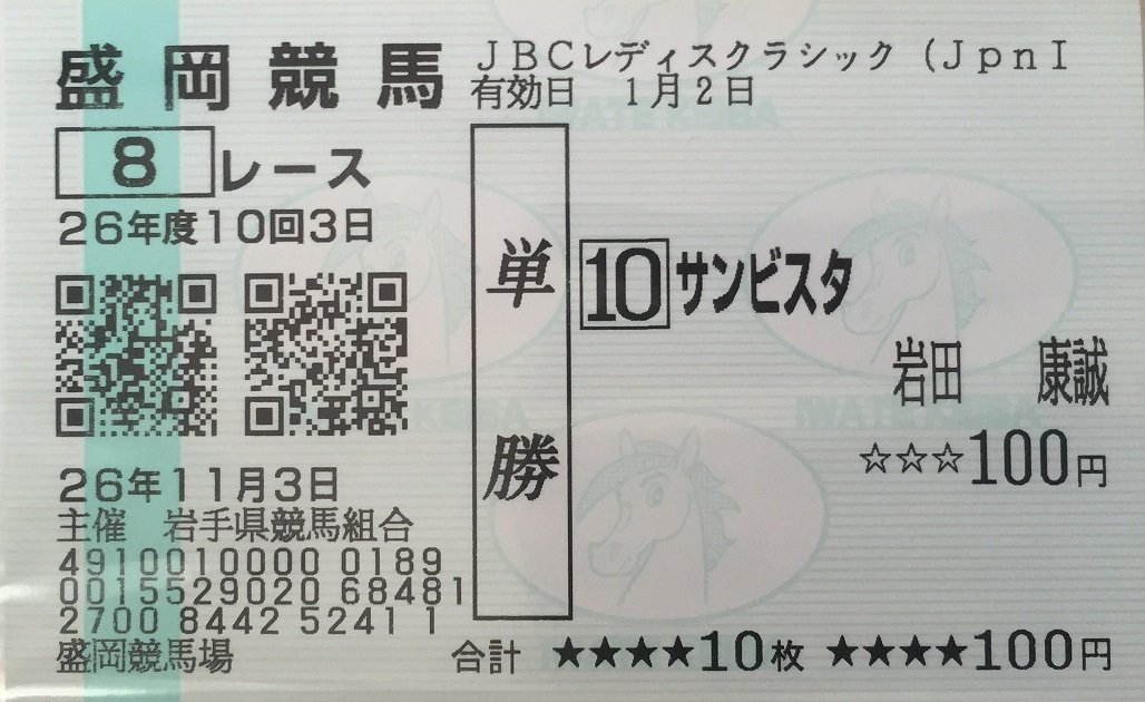要望】中央競馬の単勝馬券に｢騎手名｣も記載してほしい : 片岡聲之助の