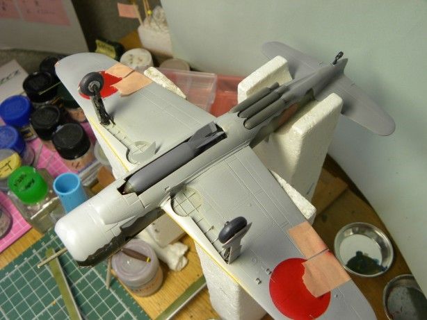 完成が見えてきた(ファインモールド1/48彗星四三型製作記) : つれづれ
