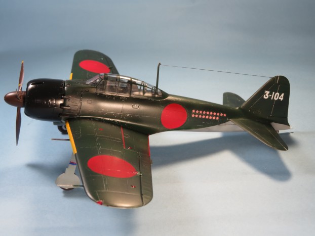 完成(ハセガワ1/48旧版零戦52型) : つれづれプラモ製作記 完成(ハセガワ1/48旧版零戦52型) : つれづれプラモ製作記