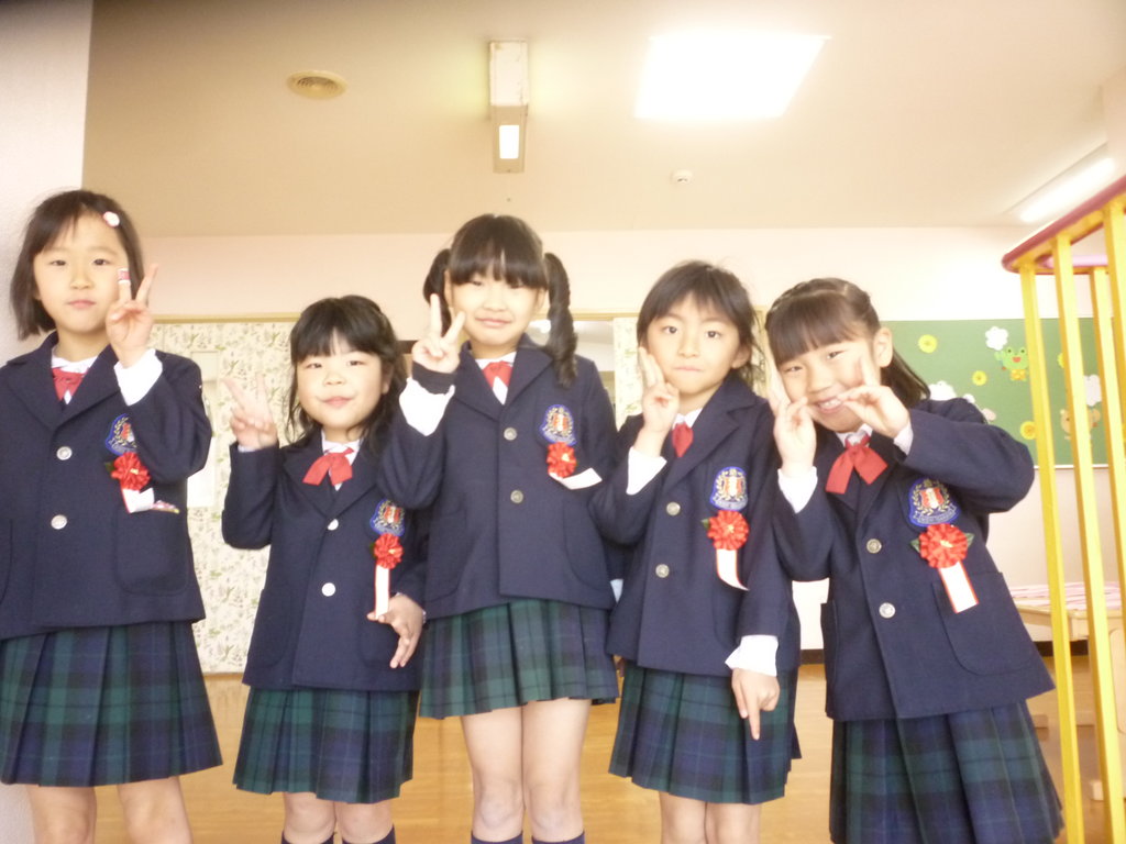 西諫早幼稚園　制服　女の子110～120 3月15日 卒園式 : 認定こども園 西諫早幼稚園