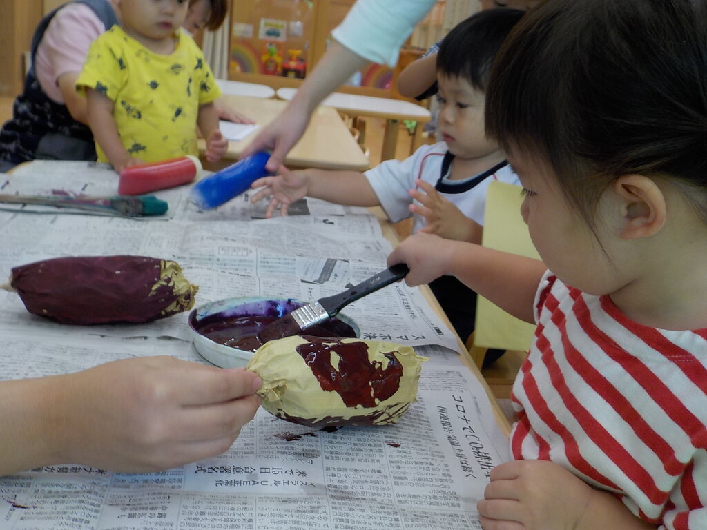 9月29日 さつまいもの制作など 認定こども園 西諫早幼稚園 9月29日 さつまいもの制作など 認定こども園 西諫早幼稚園