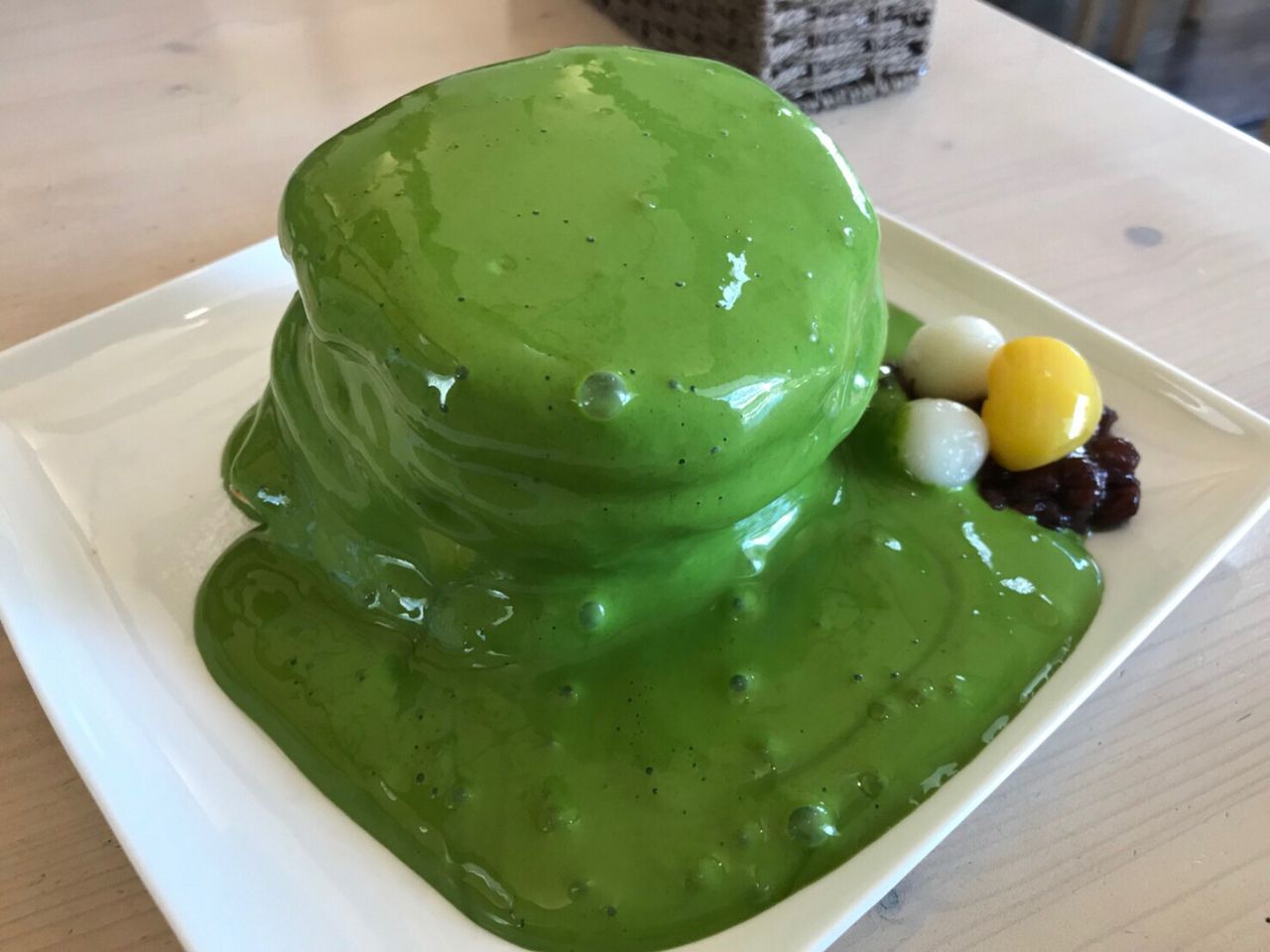 西尾の抹茶を使用したパンケーキ 西尾キャンペーンレディオフィシャルブログ