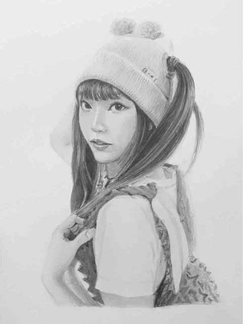 Kpopアイドル 鉛筆で描きました : 西滝直人 アトリエ日記