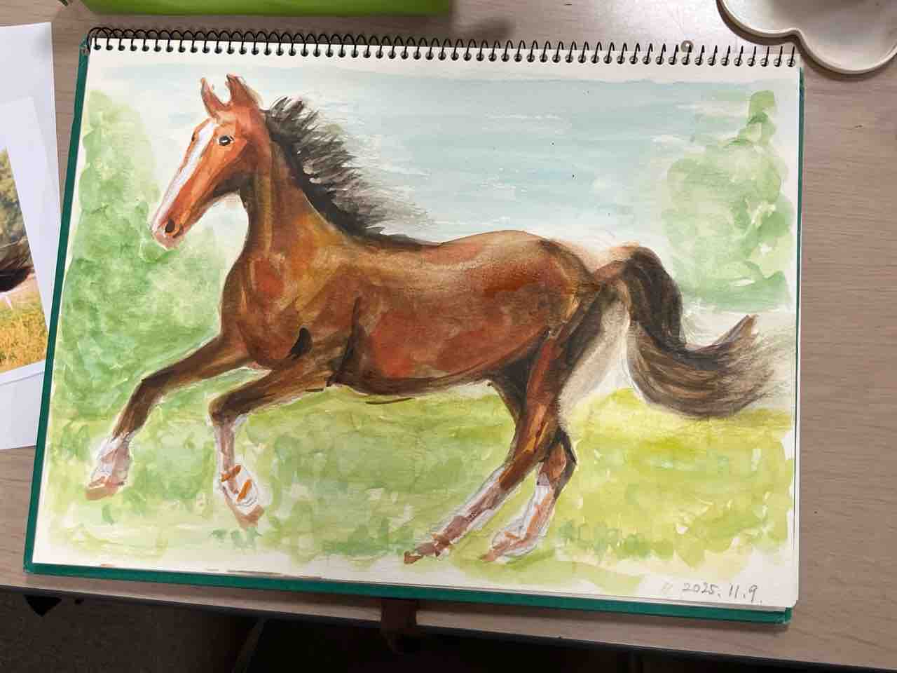馬の絵 来年の干支 馬の絵 : 西滝直人 アトリエ日記