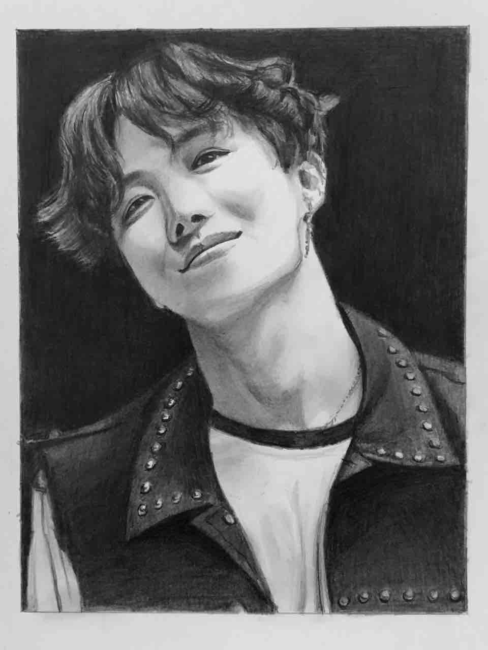 J-HOPE描きました。 : 西滝直人 アトリエ日記