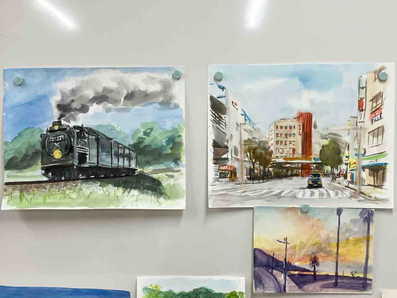 今日の教室から 皆さんの風景画 : 西滝直人 アトリエ日記