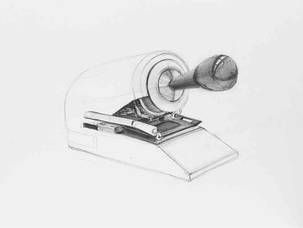 チェックライターのデッサン② : 西滝直人 アトリエ日記