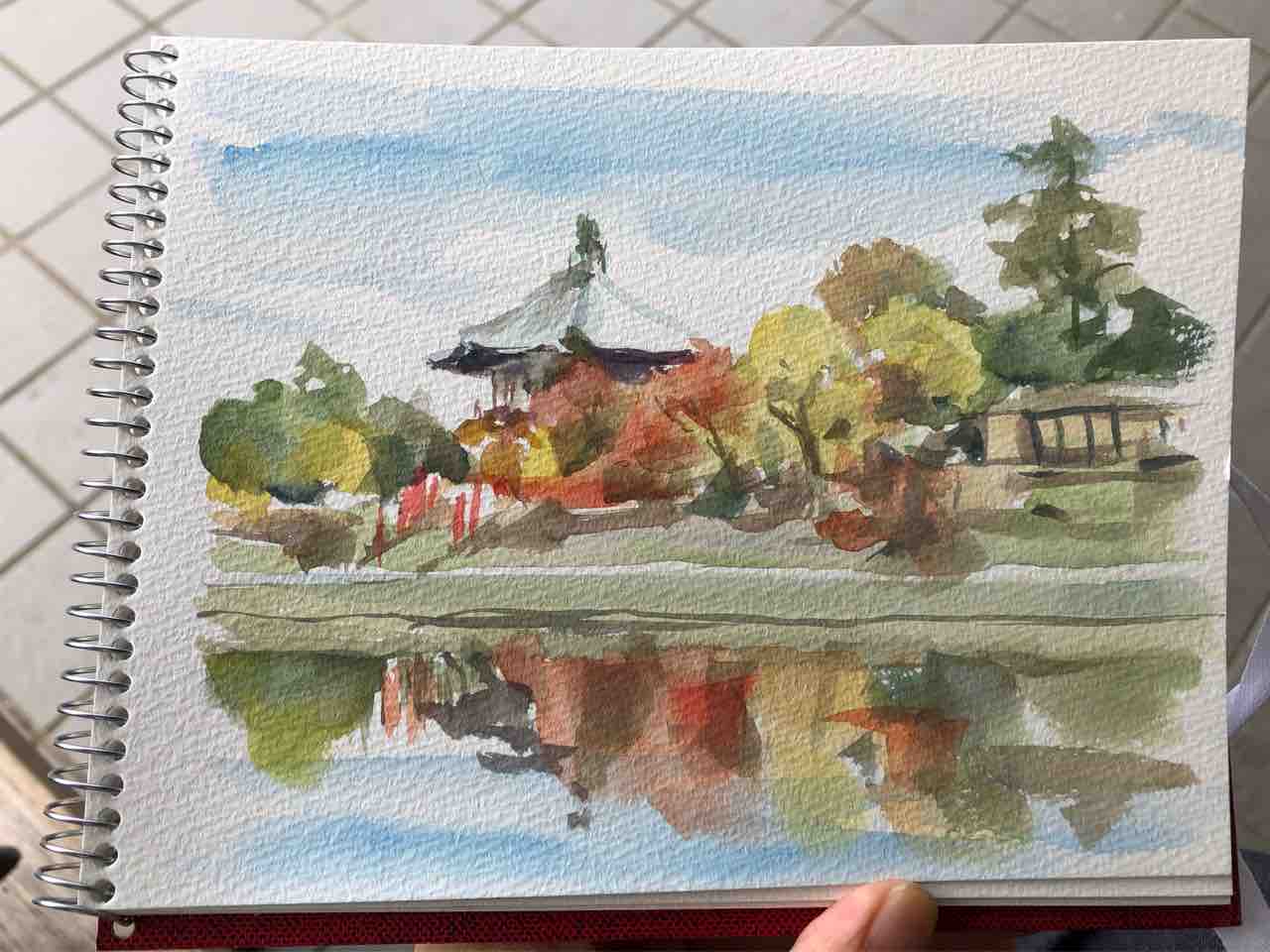 奈良公園スケッチ！ : 西滝直人 アトリエ日記