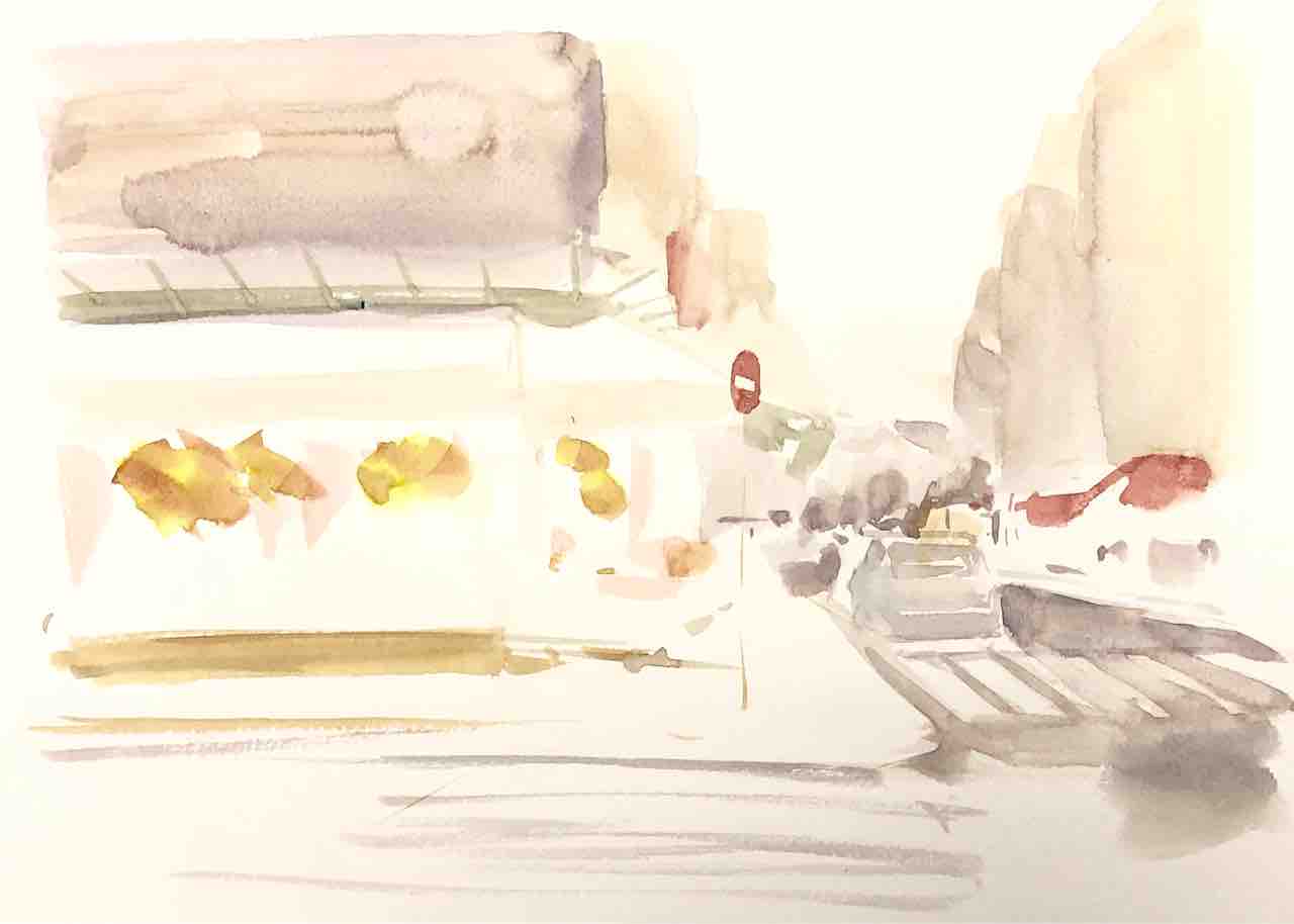 Joel Perez　パリ風景　水彩 Joel Perez パリ風景 水彩 How to paint paris cityscape in