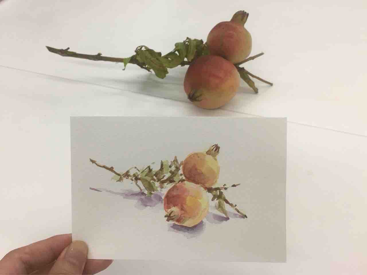 小さな水彩画 × 2 : 西滝直人 アトリエ日記