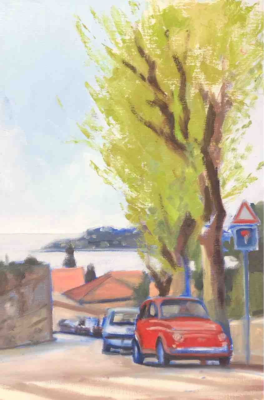 フィアットのある風景 完成 : 西滝直人 アトリエ日記