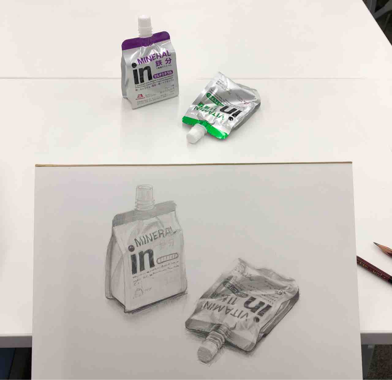 ウイダーinゼリーのデッサン 西滝直人 アトリエ日記