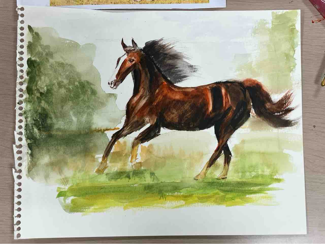 来年の干支 馬の絵 : 西滝直人 アトリエ日記