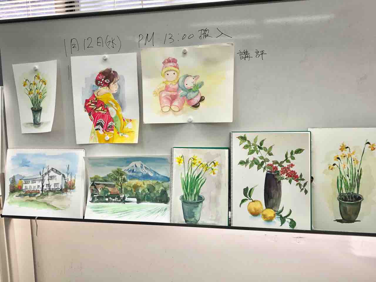 皆さんの22描き初め 西滝直人 アトリエ日記 皆さんの22描き初め 西滝直人 アトリエ日記