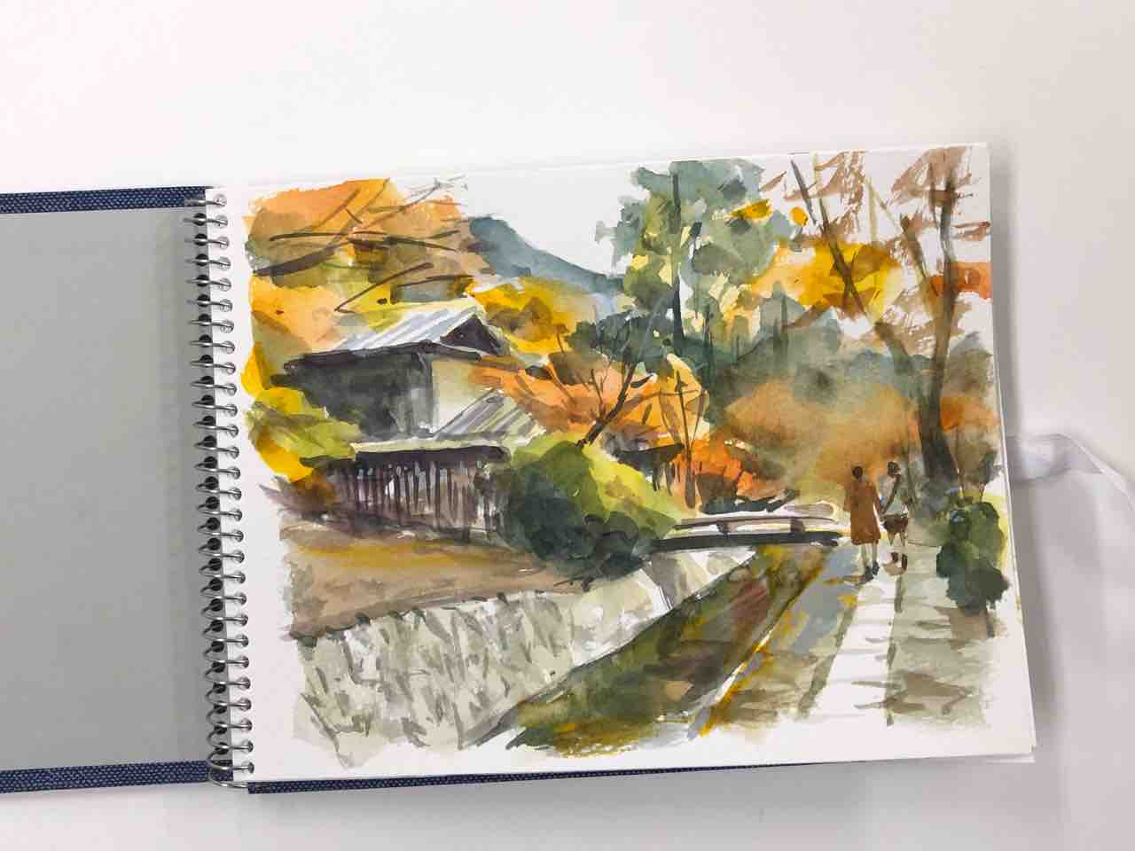 岸本裕躬 滝野公園のもみじ 絵画 水彩画 風景画 sddefault.jpg