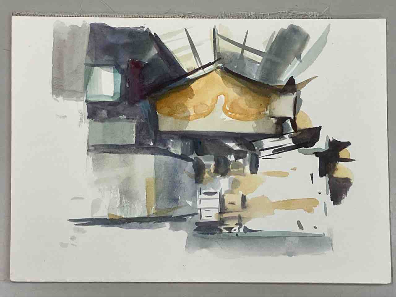 鶴橋商店街・水彩画 : 西滝直人 アトリエ日記