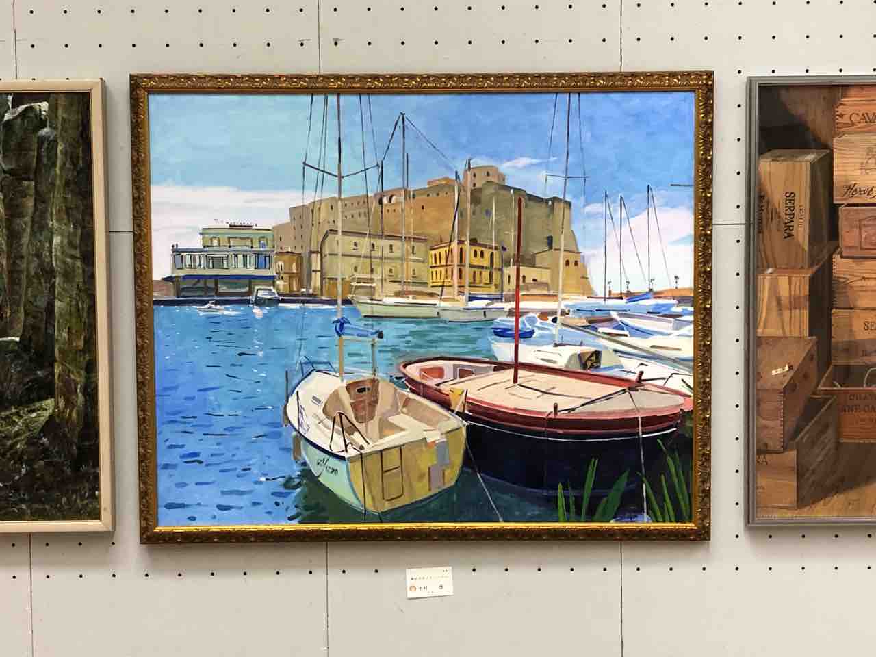 油絵 油彩画【画家 北村巌作品！】美人画・油彩画・日展会員・一水会展委員 油絵 油彩画【画家 北村巌作品！】美人画・油彩画・日展会員・一水会展