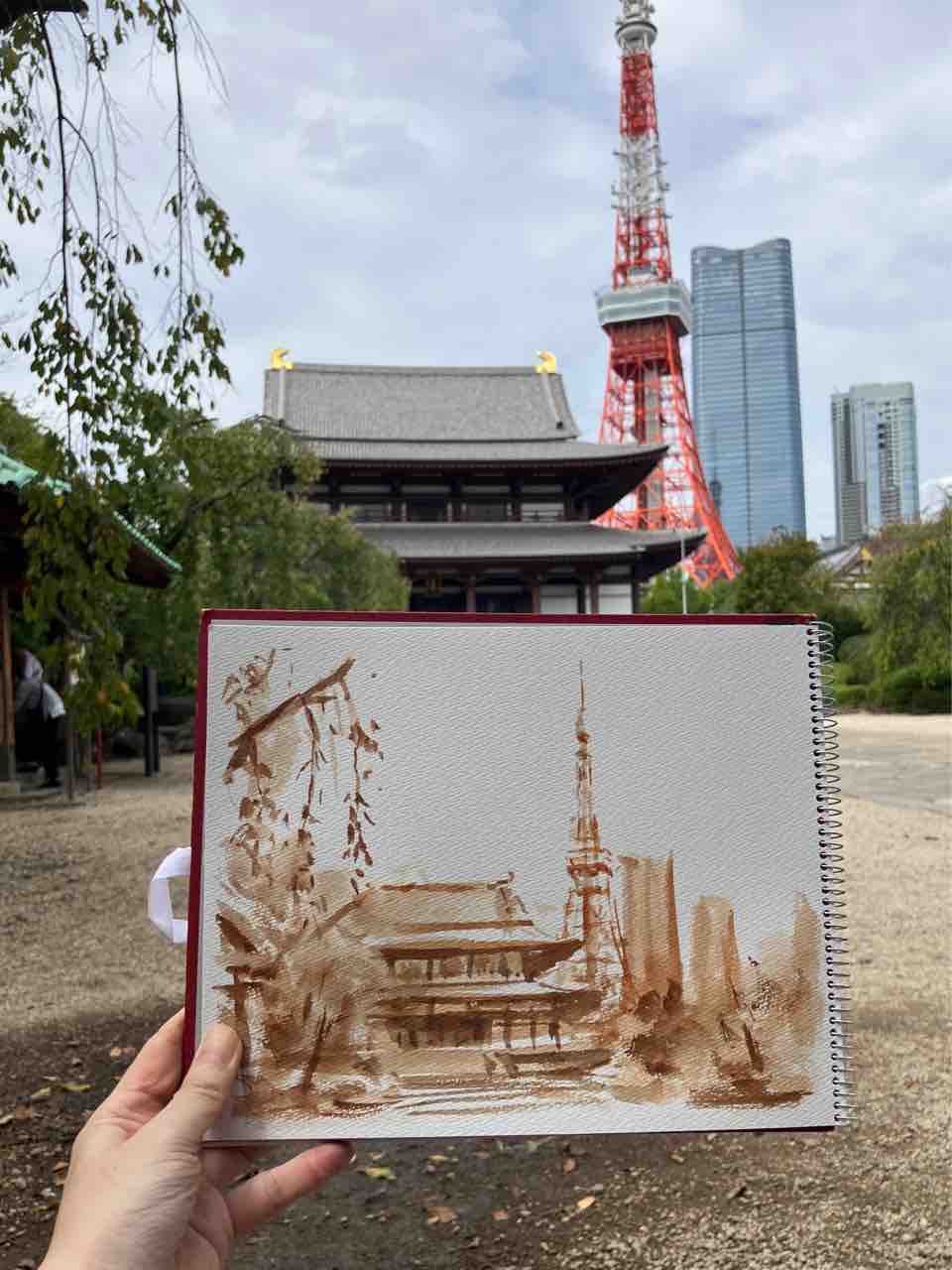東京タワー お散歩スケッチ : 西滝直人 アトリエ日記