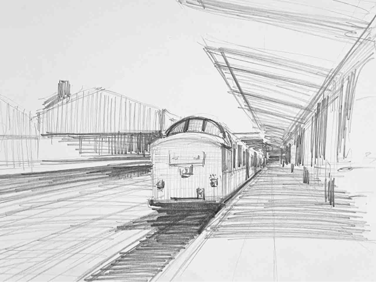 鉛筆で描いた風景画 : 西滝直人 アトリエ日記