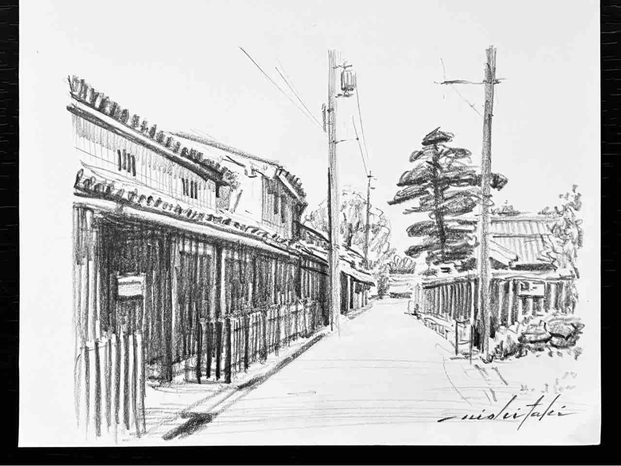 鉛筆で描いた風景画 : 西滝直人 アトリエ日記