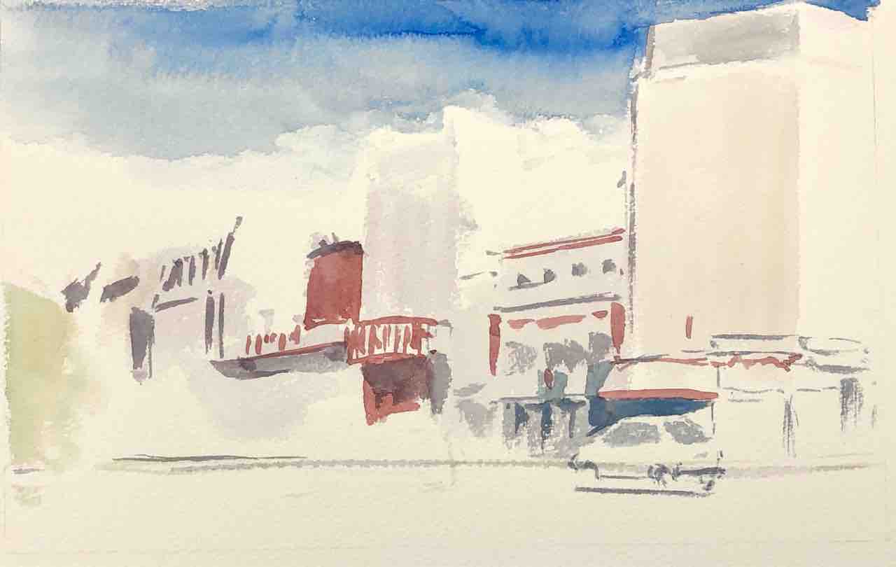 パリのムーランルージュ描きました。 : 西滝直人 アトリエ日記