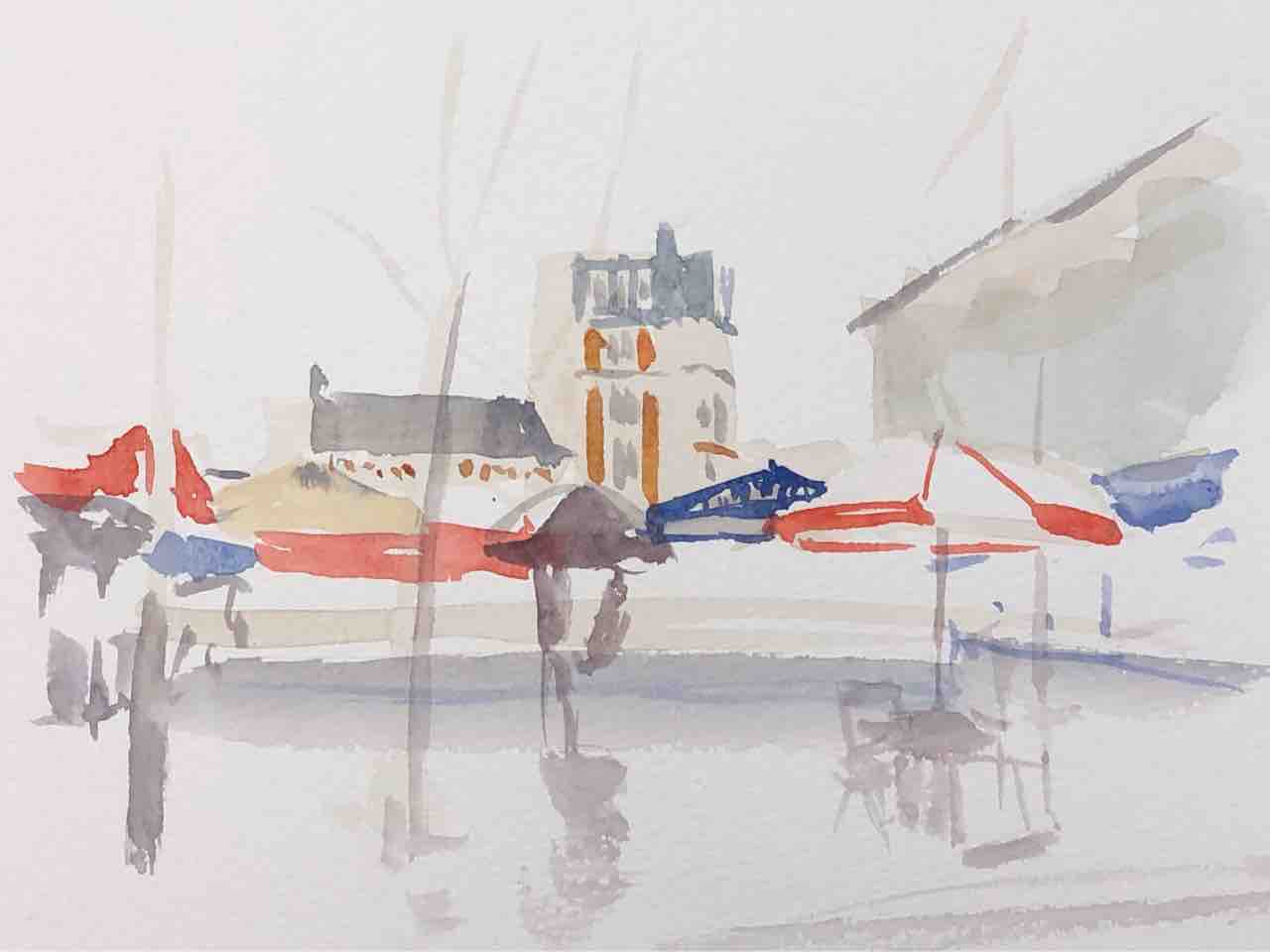 フランス画家チョルダ(雨上がりのモンマルトル) フランスの画家