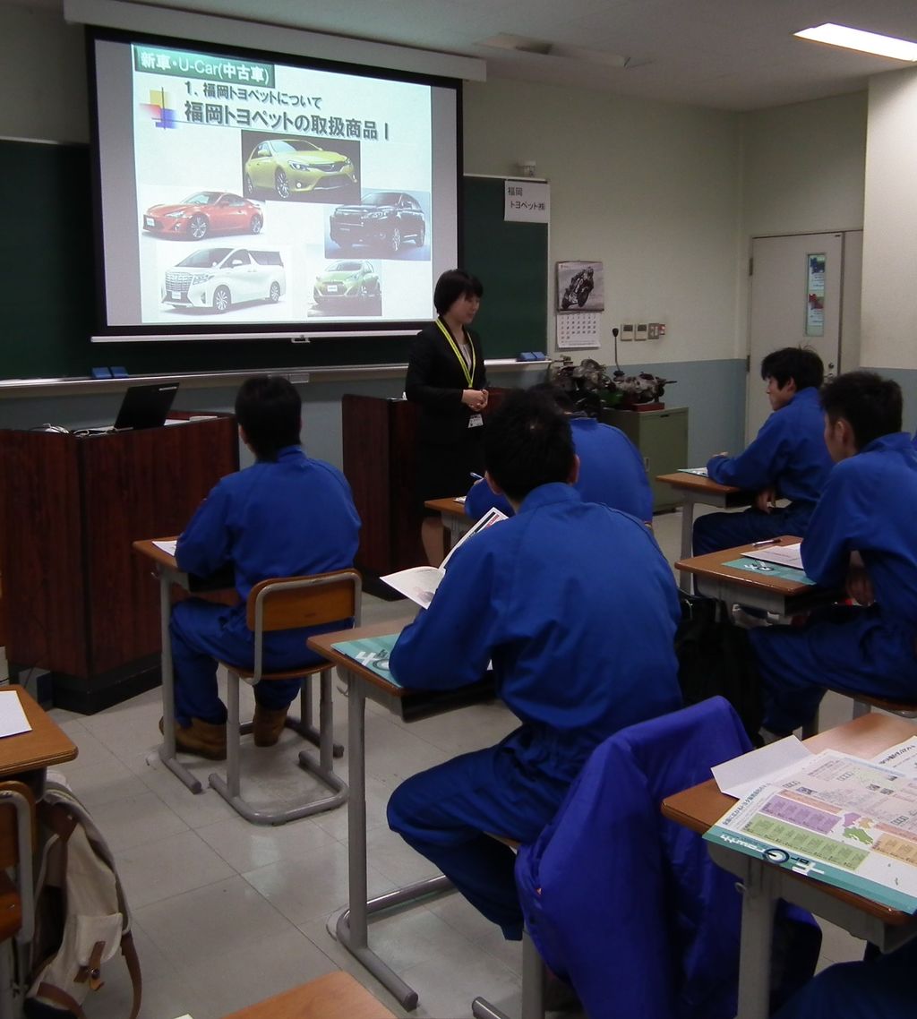 トヨタグループ学内ガイダンスを行いました 西鉄自動車整備専門学校のキャンパスブログ