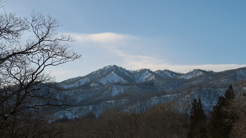 西和賀町_冬の山