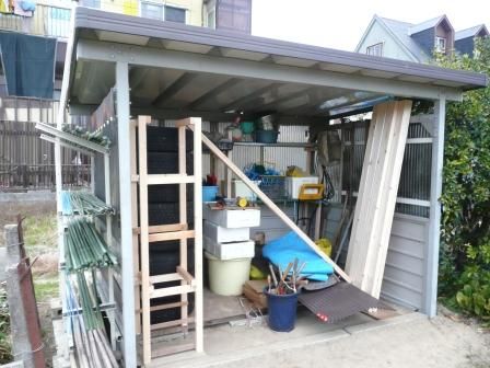 農作業小屋完成近づく なにしてりゃーすのblog