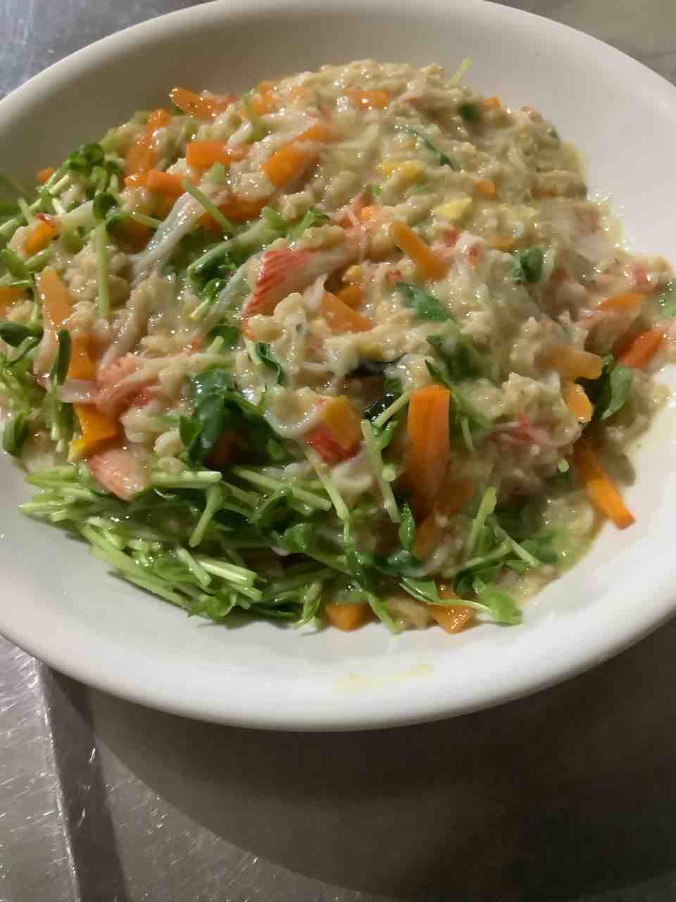 今週はダイエットウィークなので オートミール雑炊です にっしゃんのdiy記録簿