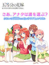 【超悲報】五等分の花嫁、人気が全然5等分じゃない