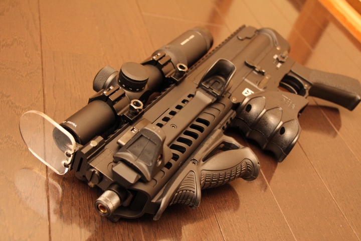東京マルイ M4パトリオットHCにショートスコープ取り付け VECTOR