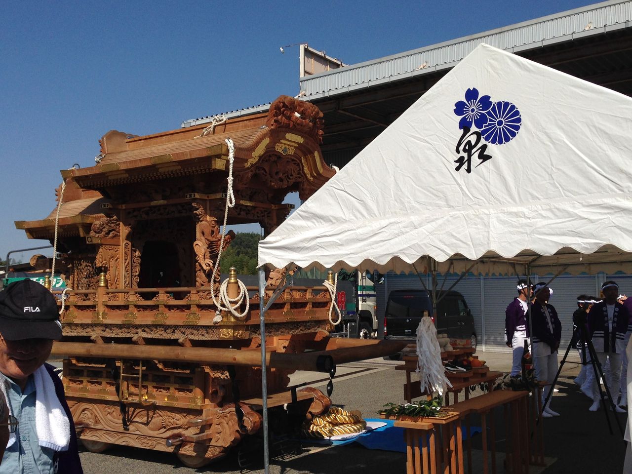 堺市上神谷地区泉田中 地車修理抜魂式 上神谷だんじり祭