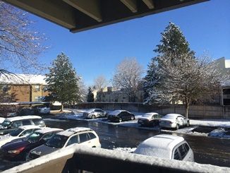 重い雪 Denverでgeology