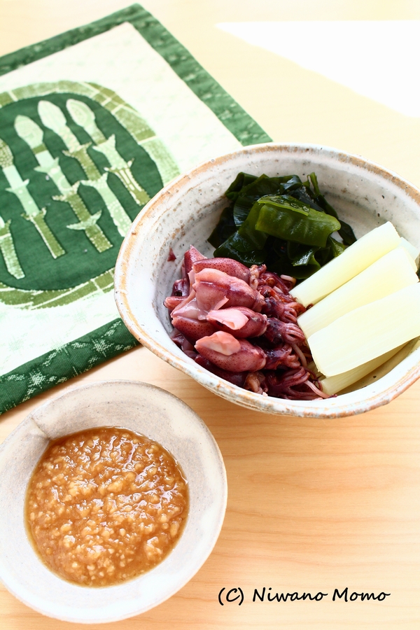 旬を味わう ホタルイカとうどのぬた しみじみ ごはん