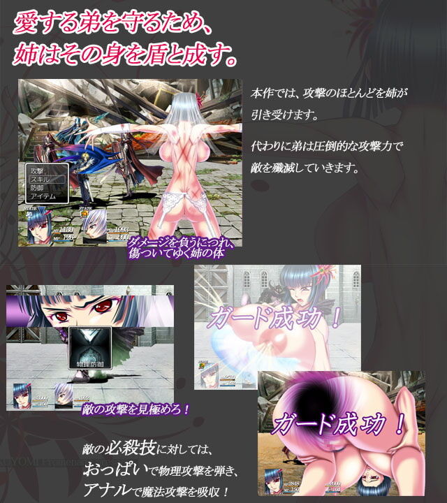 同人エロゲ おっぱいで物理攻撃を弾き アナルで魔法攻撃を吸収 ど じんrpgファン