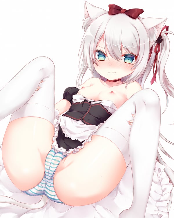 縞パン　エロ画像 (1)