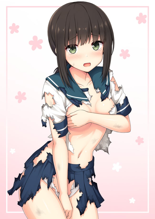 手ブラ　エロ画像 (4)