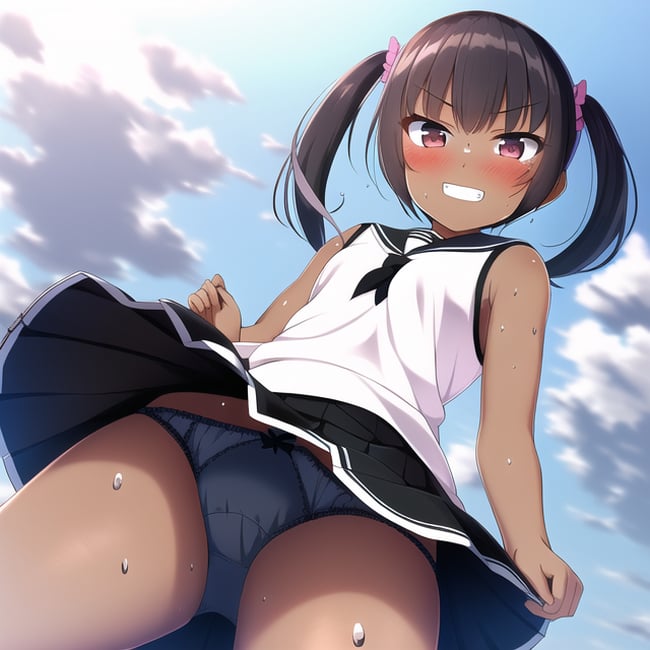 ローアングル　エロ画像 (42)