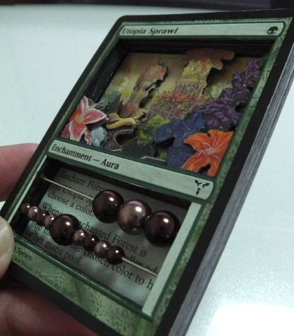 ライフカウンター自作 シャドーボックス シャドーアート 言い方一杯あるのね Mtg またぎ ブログ