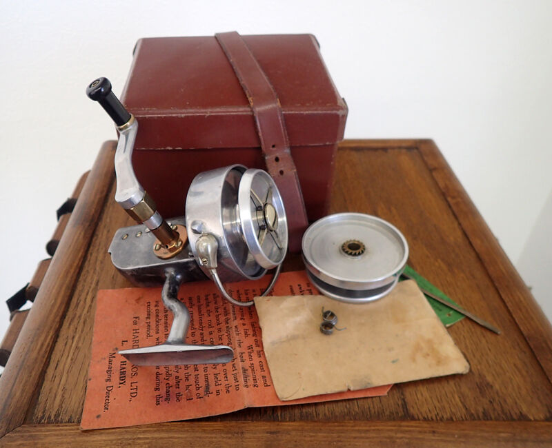 Hardy Altex No3 Mk5 vintage spinning reel, on off ratchet