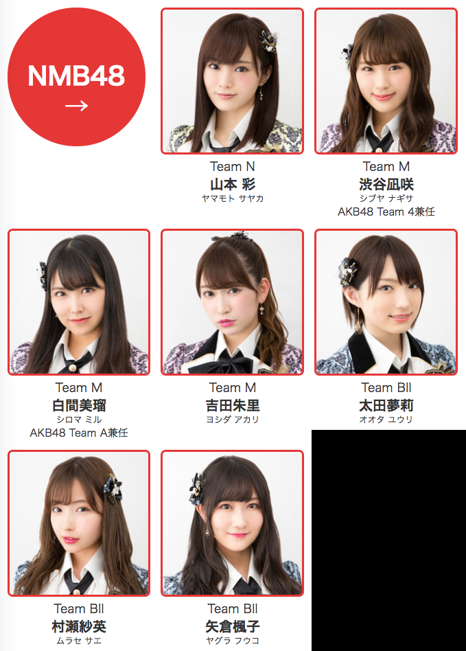 Nmb48 紅白選抜メンバー発表きたああああああ Nmb48まとめスピリッツ
