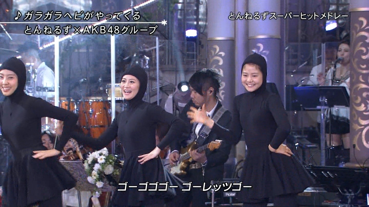 Nmb48 Fns歌謡祭14でメンバーが とんねるずと全身タイツでコラボｗｗｗ Nmb48まとめスピリッツ