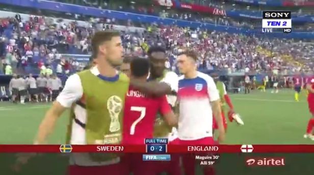 サッカーw杯準々決勝 イングランドがスウェーデンを2 0で破りベスト4進出 Nndm Jまとめ