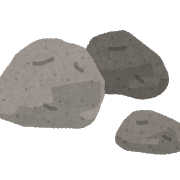 庭から出て来る石がハンパない