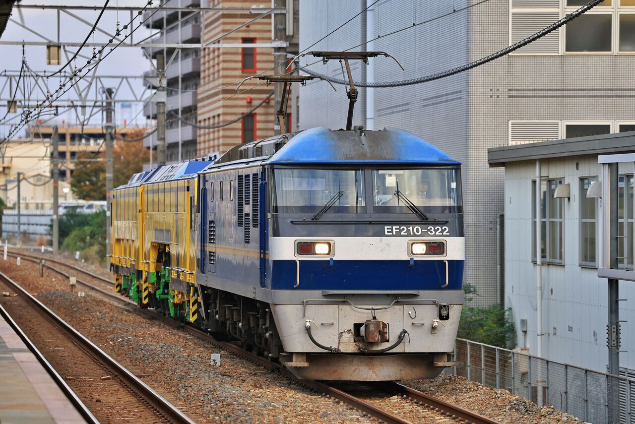 JR西日本 プラッサー＆トイラー「マルチプルタイタンパー」甲種輸送