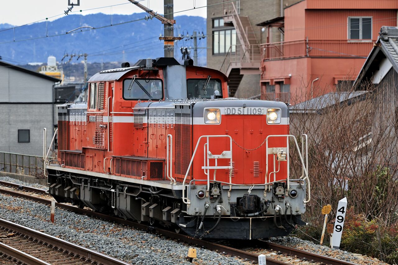 JR西日本 DD51-1109号機 単機回送＠石山 : 鐵道写真公開所
